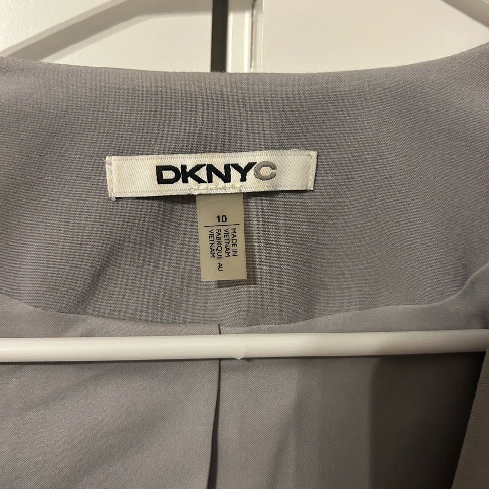 DKNYC Women's Gray and Black Blazer - Picture 5 of 5
